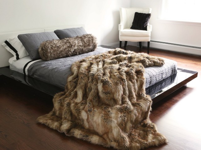 Faux Fur Throw Blanket