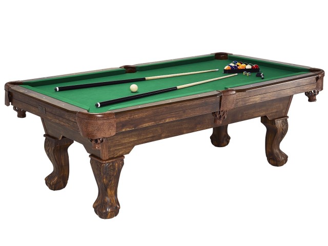 Traditional Ball and Claw Leg Billiard Table