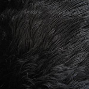 Black Shag Faux Fur Fabric